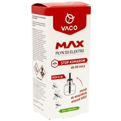 VACO Wkład do elektro MAX - płyn na komary (60 nocy) - 45 ml