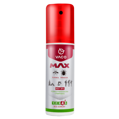 VACO Płyn MAX na komary i kleszcze - DEET 30% - 80 ml