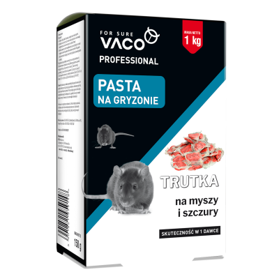 Trutka na myszy i szczury pasta 1kg VACO PRO
