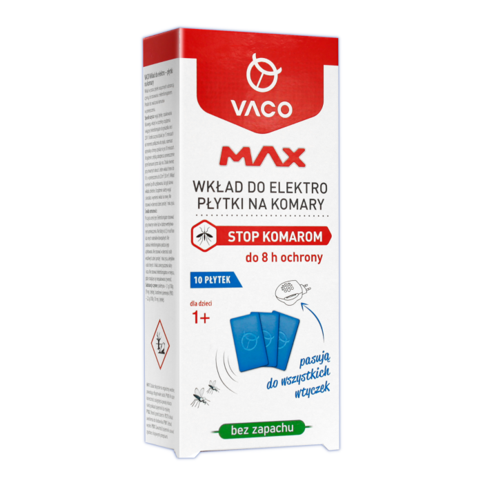 VACO Wkład do elektro MAX - płytki na komary - 10 szt.