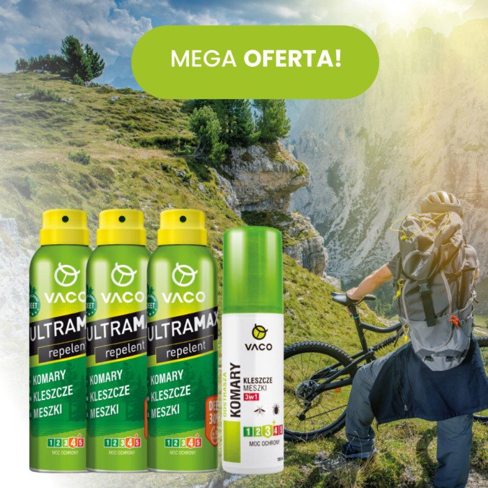 ZESTAW 3x ULTRAMAX  Spray na komary DEET 30% 170 ml i 1x Płyn na komary 100 ml