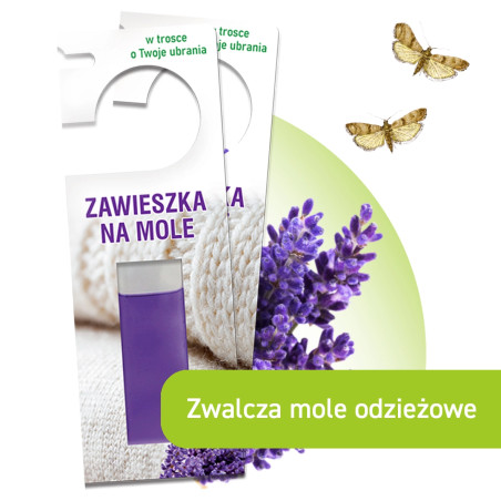 Zawieszka na mole ubraniowe w żelu Lavender 2 sztuki VACO