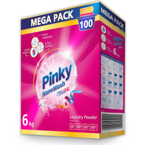 Pinky NanoWash Color - Proszek do prania tkanin kolorowych (100 prań) 6kg
