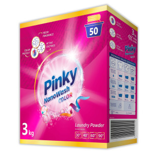 PINKY NanoWash Color - Proszek do prania koloru (50 prań) 3kg