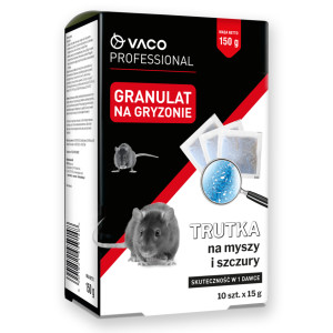 Trutka na myszy szczury saszetki 10x15gr granulat VACO PRO 150gr