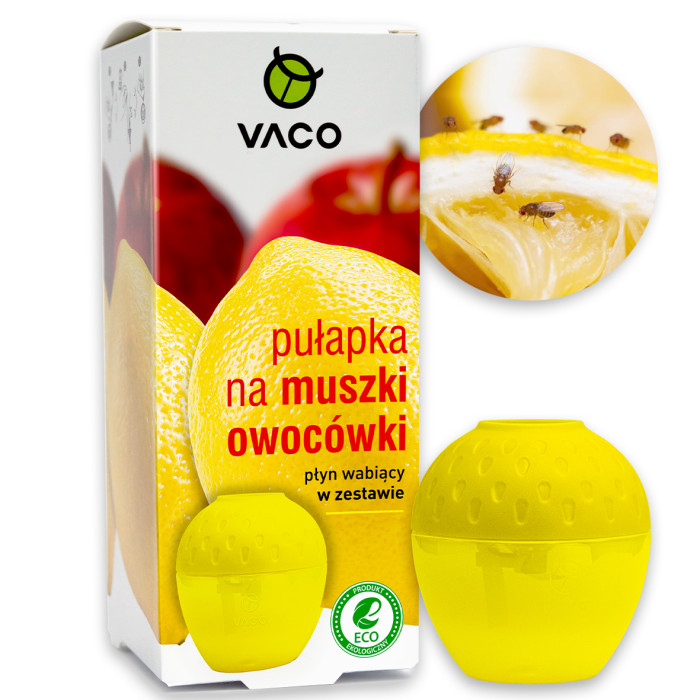 Pułapka na muszki owocówki + Płyn wabiący Citrone VACO HOME