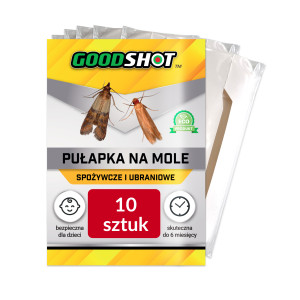 10x Pułapka na Mole Spożywcze Kuchenne i Ubraniowe Odzieżowe Feromony GOODSHOT