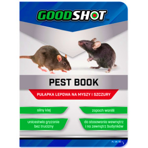 Lep na myszy szczury Ultra Mocny 21x15x1cm Smart PestBook GOODSHOT