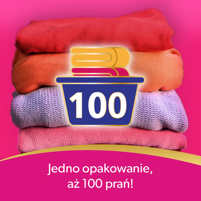 Proszek do prania tkanin kolorowych 100 prań 6kg Pinky NanoWash