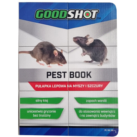 Lep na myszy szczury Ultra Mocny BIGsmart PestBook 31,5x21x1cm GOODSHOT