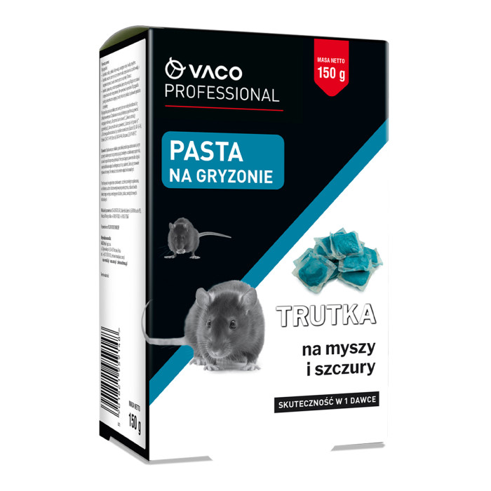 Trutka na myszy i szczury Pasta 150gr Saszetki Brodifakum Bitrex VACO PRO