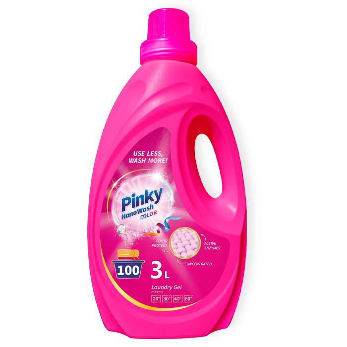 Żel do prania tkanin kolorowych 3L 100 prań NanoWash Color PINKY