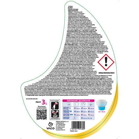 Żel do prania tkanin białych i jasnych 100 prań 3L NanoWash Universal PINKY