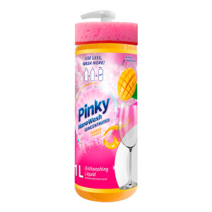 ZESTAW Płyn do Mycia Naczyń Bubble Gum + Mango Koncentrat NanoWash Pinky