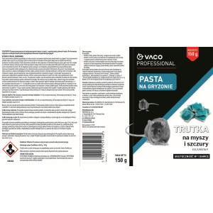 Trutka na myszy i szczury Pasta 150gr Saszetki Brodifakum Bitrex VACO PRO