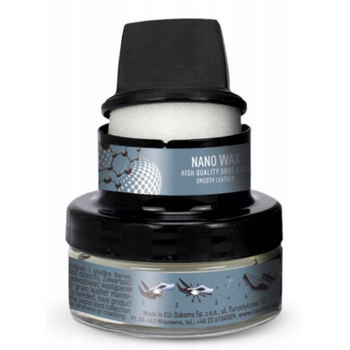 Krem do butów skórzanych z gąbeczką Krem do obuwia BRĄZOWY NaoWax 50 ml Krem do butów skórzanych z gąbeczką Krem do obuwia BRĄZOWY NaoWax 50 ml