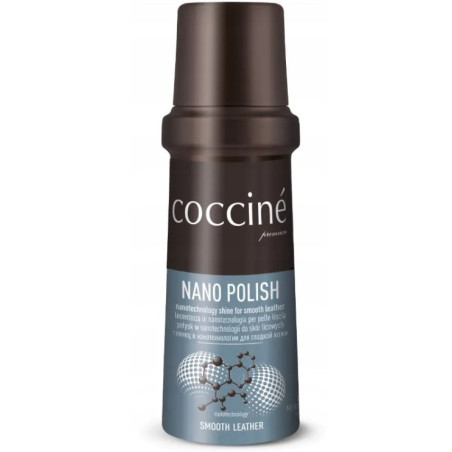 Pasta do butów nabłyszczająca w płynie Czarna NanoPolish Coccine 75 ml