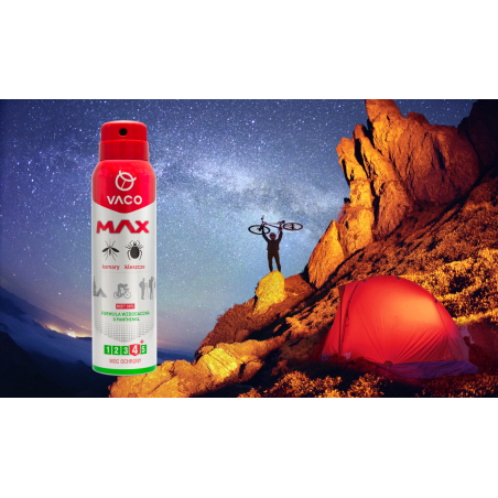 Spray na komary kleszcze meszki z Panthenolem DEET30 100ml VACO MAX
