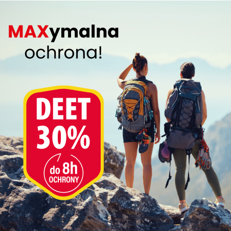 Spray na komary kleszcze meszki z Panthenolem DEET30 100ml VACO MAX