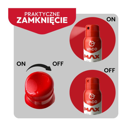 Spray na komary kleszcze meszki z Panthenolem DEET30 100ml VACO MAX
