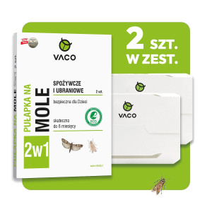 Pułapka na mole spożywcze ubraniowe  2w1 Lep na mole 2szt VACO