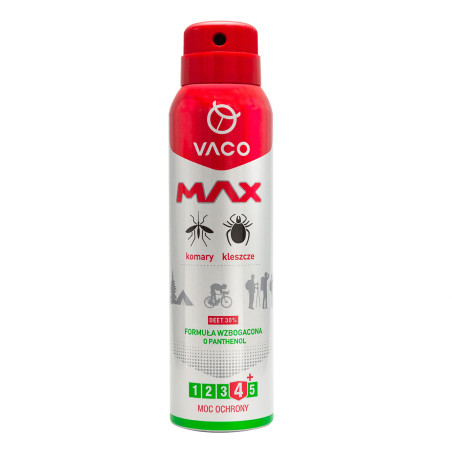 Spray na komary kleszcze meszki z Panthenolem DEET30 100ml VACO MAX