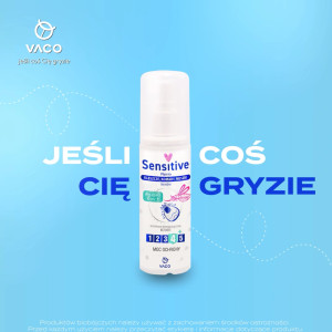 Płyn na komary i kleszcze dla dzieci od 6 m-ca 80ml Sensitive VACO