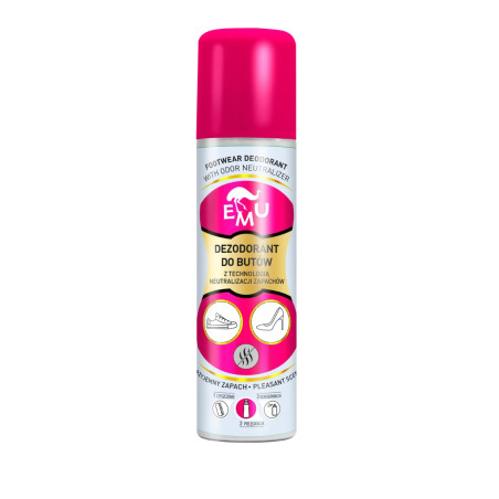 Dezodorant do obuwia z jonami srebra 2w1 150 ml EMU