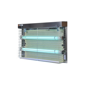 Lampa owadobójcza lepowa TRIO STEEL 2x15W
