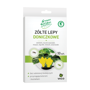 Żółty lep doniczkowy 14cm x 7cm 10 sztuk VACO GREEN GARDEN