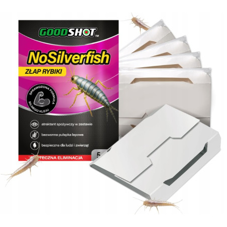 Zestaw na Rybiki 5x Pułapka na Rybiki Silny Lep na Rybiki GOODSHOT