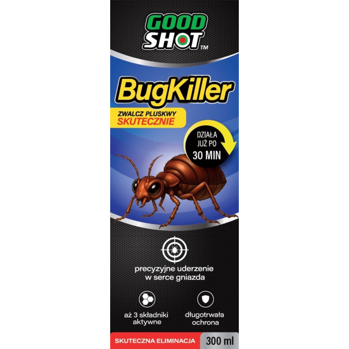Spray na pluskwy, ultraskuteczny, likwiduje gniazda i larwy GOODSHOT 300 ml