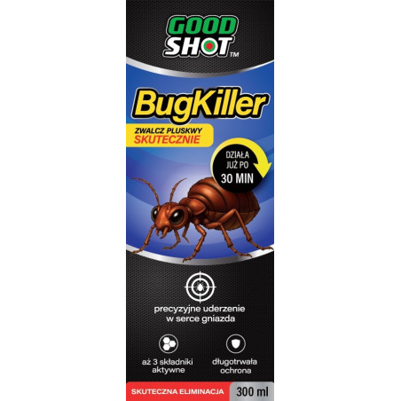 Spray na pluskwy, ultraskuteczny, likwiduje gniazda i larwy GOODSHOT 300 ml
