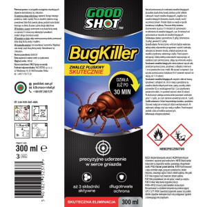 Spray na pluskwy, ultraskuteczny, likwiduje gniazda i larwy GOODSHOT 300 ml