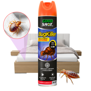 2x Spray na pluskwy środek na pluskwy preparat na pluskwy GOODSHOT 300ml