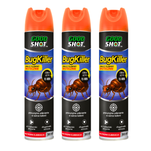 3x Spray na pluskwy środek na pluskwy preparat na pluskwy GOODSHOT 300ml