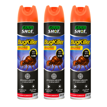 3x Spray na pluskwy środek na pluskwy preparat na pluskwy GOODSHOT 300ml