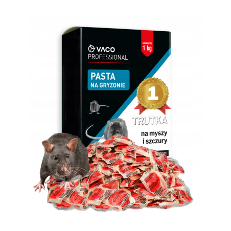 2kg Trutka na Szczury Myszy Pasta Bromadiolon Bitrex VACO 2x 1kg 2kg Trutka na Szczury Myszy Pasta Bromadiolon Bitrex VACO 2x 1kg