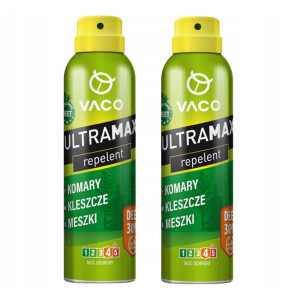 2x Mocny Spray na Komary Kleszcze Deet30 170ml Ultramax VACO