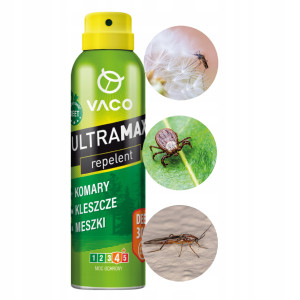 2x Mocny Spray na Komary Kleszcze Deet30 170ml Ultramax VACO