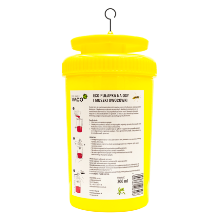 2x Pułapka na osy, muchy i szerszenie + płyn - 200 ml VACO