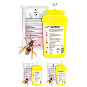3x Pułapka na osy, muchy i szerszenie + płyn - 200 ml VACO