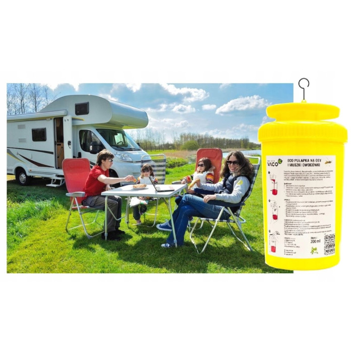 3x Pułapka na osy, muchy i szerszenie + płyn - 200 ml VACO