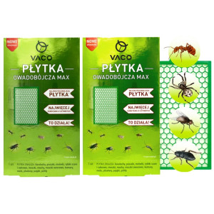 2x Zabójcza Płytka owadobójcza na Pluskwy i inne owady VACO MAX