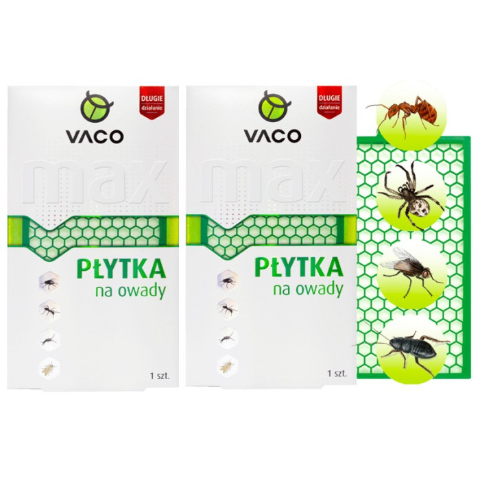 2x Zabójcza Płytka owadobójcza na Rybiki i inne owady VACO
