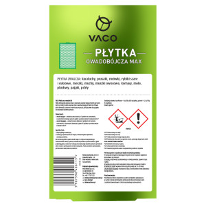 3x Zabójcza Płytka owadobójcza na Pluskwy i inne owady VACO MAX