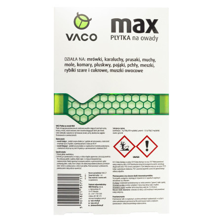 3x Zabójcza Płytka owadobójcza na Rybiki i inne owady VACO