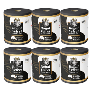 6x Ręcznik Papierowy 3-Warstwowy 350 Listków 70m Moon ROYAL VELVET