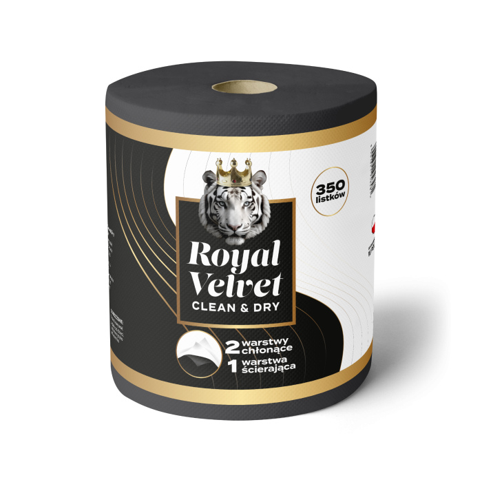 6x Ręcznik Papierowy 3-Warstwowy 350 Listków 70m Moon ROYAL VELVET