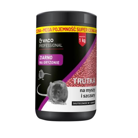Trutka na myszy i szczury 1kg ziarno ( słoik )